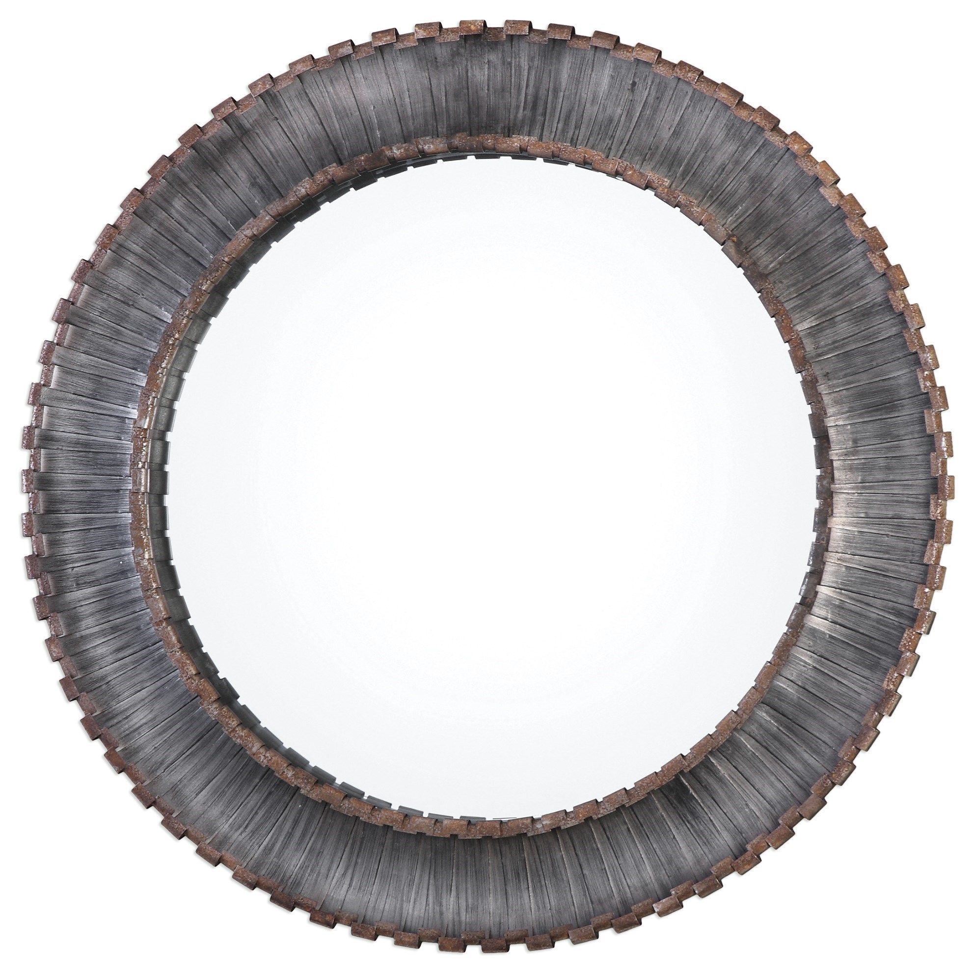 Uttermost Mirrors Round Tanaina Silver Round Mirror Mueller